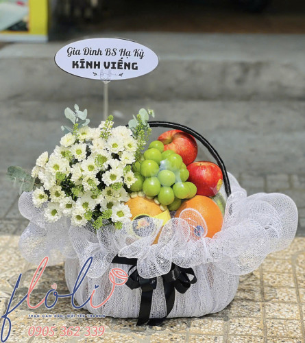 Giỏ trái cây chia buồn viếng đám tang trang nhã, thành kính và giàu ý nghĩa