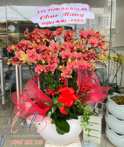 Hoa tặng ngày 4/10 Phòng cháy chữa cháy