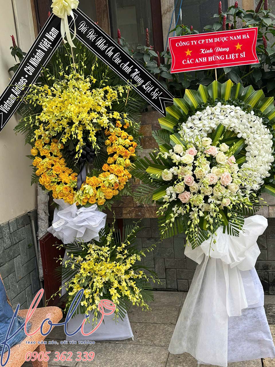 Hoa viếng mộ nghĩa trang liệt sĩ