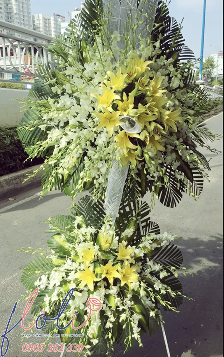 Kệ hoa viếng nghĩa trang liệt sĩ