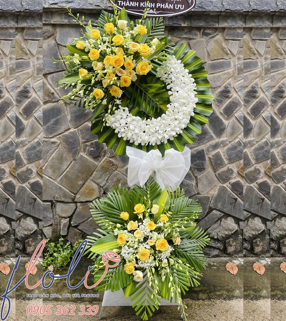 Kệ Hoa Viếng An Tịnh (Mix Hồng Vàng) KV1506