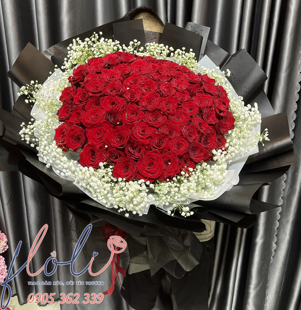 bo hoa hong do tang sinh nhat nguoi yeu nu