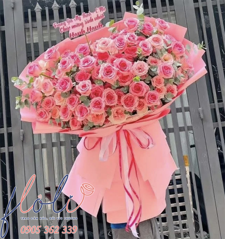 Bó hoa sinh nhật ở quận 1 Shop FLoLi làm đẹp nhất