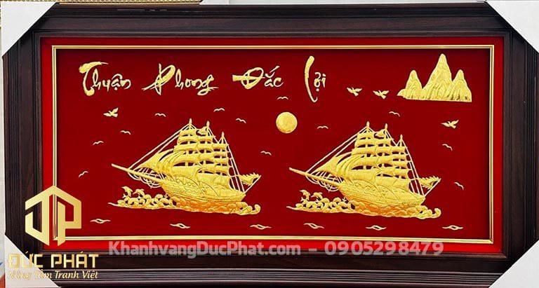 tranh khánh vàng quà tặng khai trương công ty cao cấp 