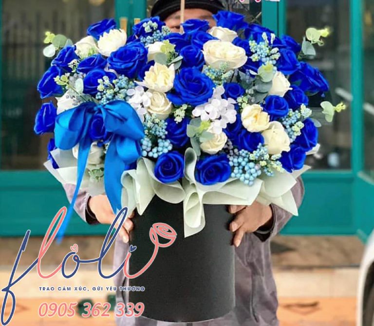 Lẵng hoa sáp đẹp vĩnh cửu làm quà tặng khai trương quán ăn