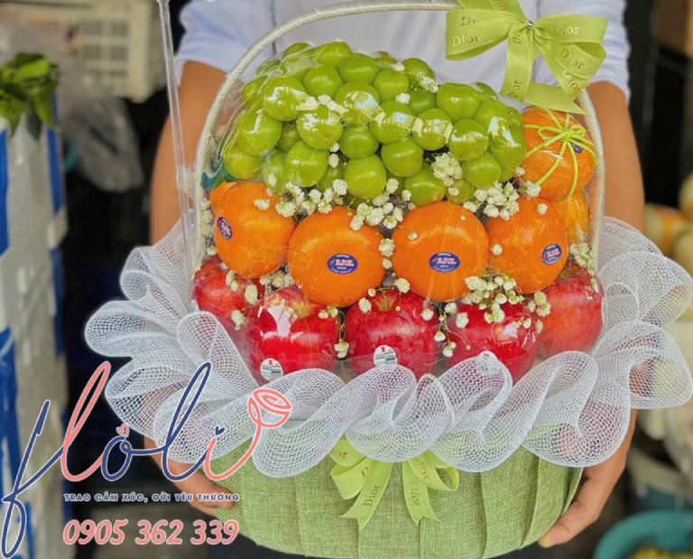 giỏ trái cây quà tặng sinh nhật cho sếp nữ