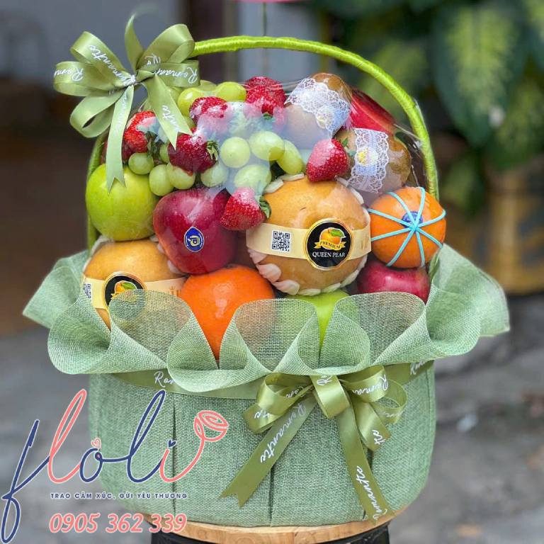 giỏ trái cây quà tặng cho ngày sinh nhật bố