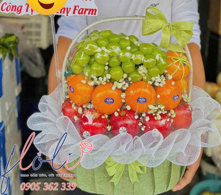 giỏ trái cây quà tặng khai trương quán cà phê