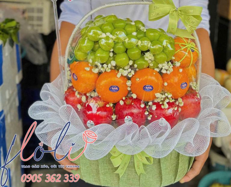 giỏ trái cây quà tặng cho vợ sau sinh