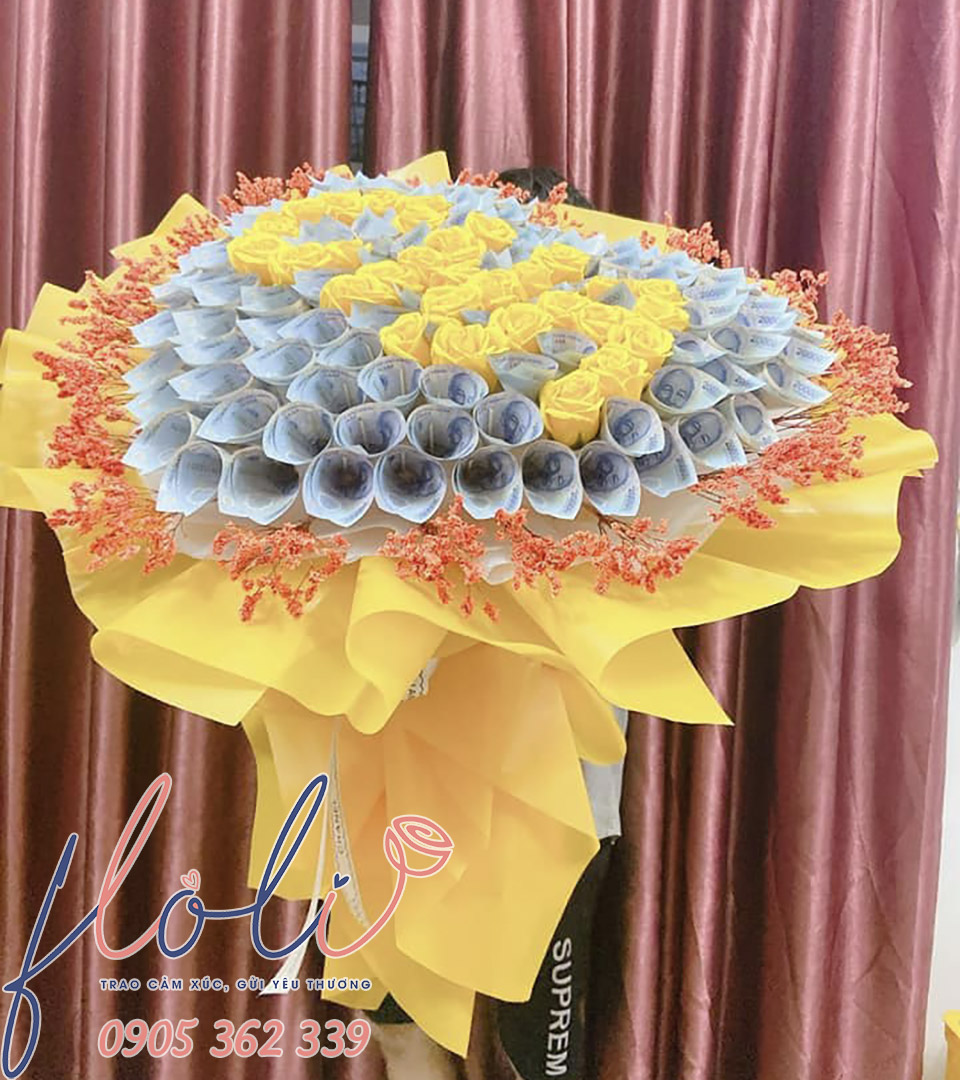 FLoLi - Địa chỉ đặt mua bó hoa tiền tặng sinh nhật ba/mẹ, ông/bà đẹp, giao nhanh