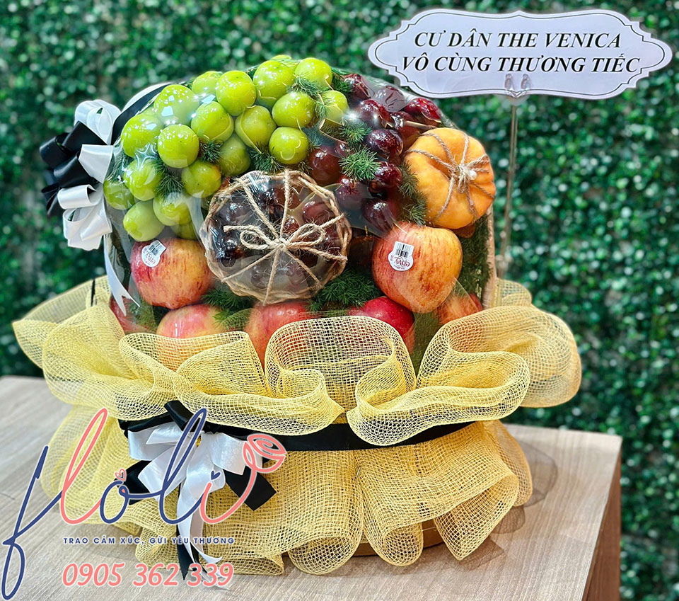 gio trai cay chia buon dam tang