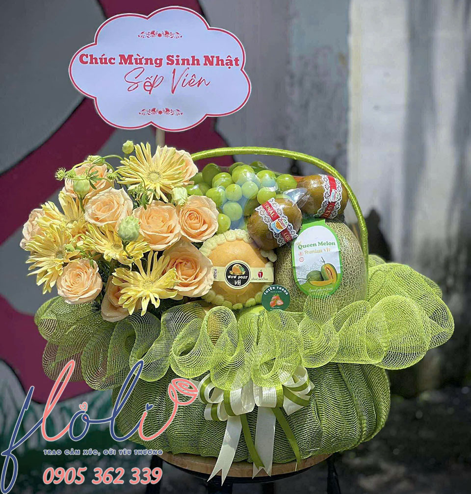 giỏ trái cây chúc mừng sinh nhật