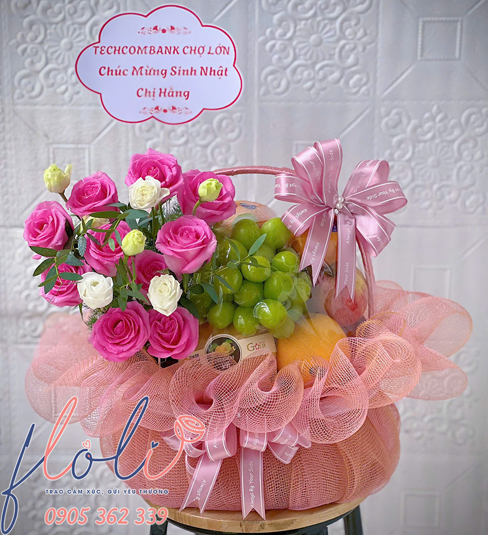 giỏ quà trái cây chúc mừng sinh nhật đẹp