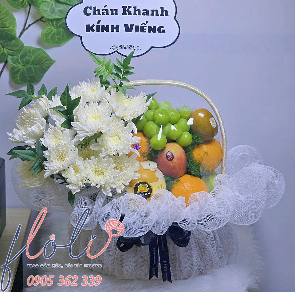 gio trai cay vieng dam tang