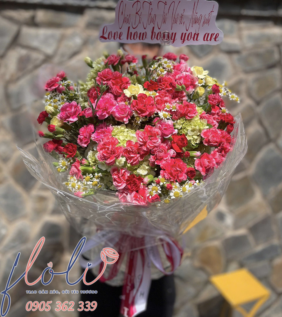 bó hoa phăng đẹp, giá rẻ FLoLi