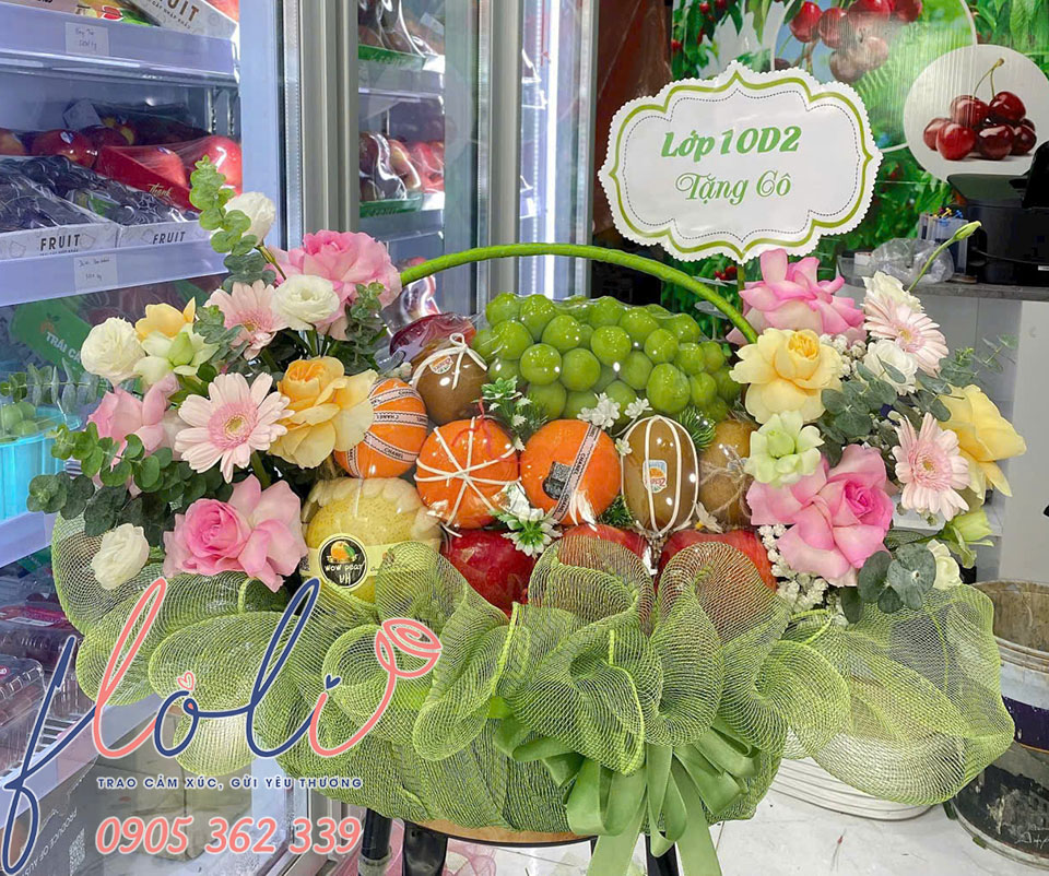 gio trai cay tang co giao 20/11 chúc mừng ngày nhà giáo VN