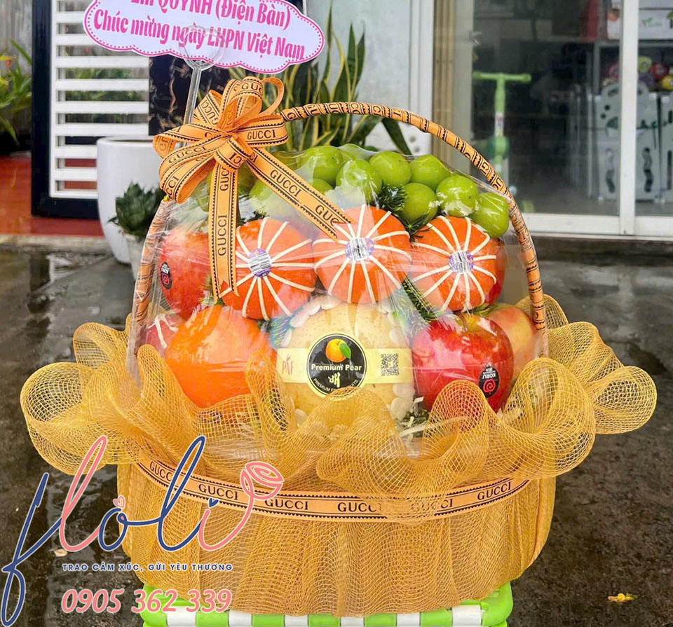 gio trai cay tang ngay phu nu viet nam 20/10