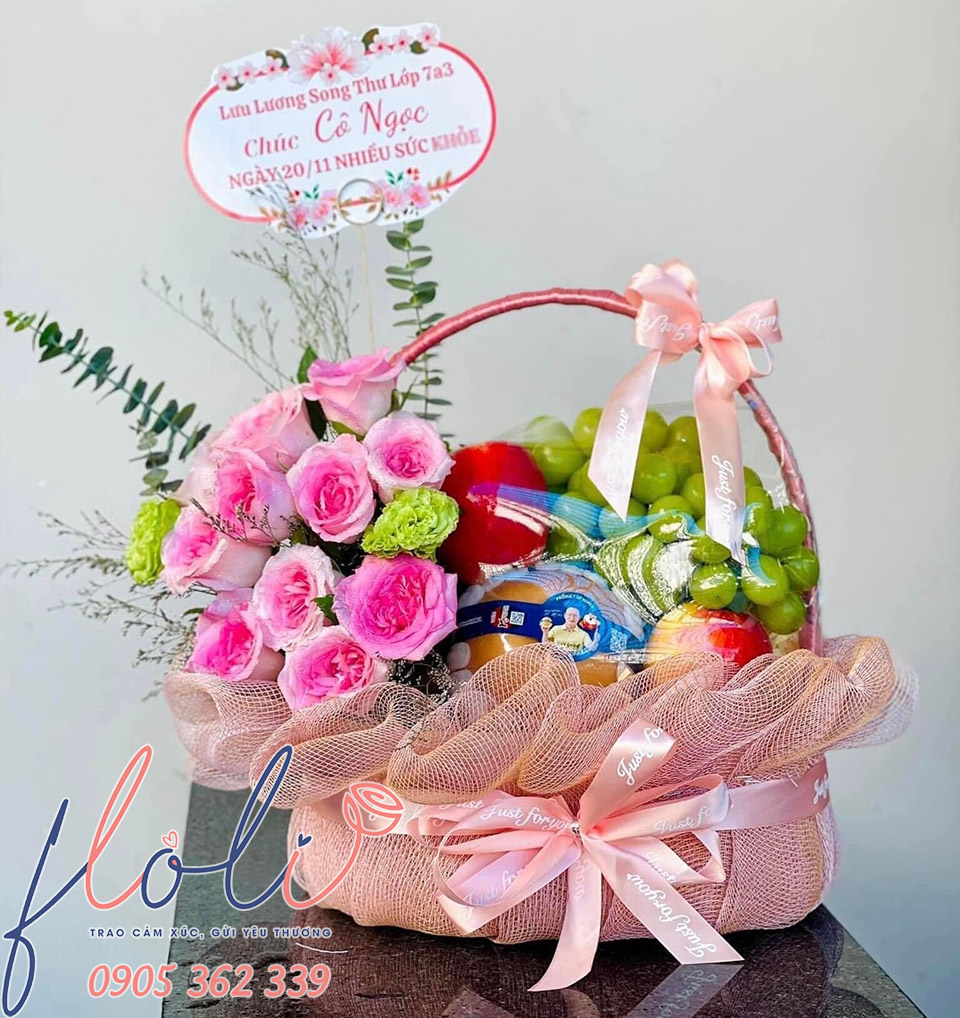 giỏ trái cây tặng thầy cô giáo nhân ngày 20/11