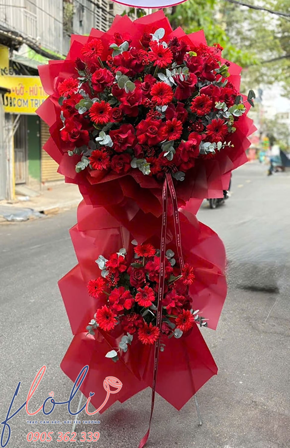 Mẫu Hoa Mừng Lễ Động Thổ, Khởi Công tại floli.vn