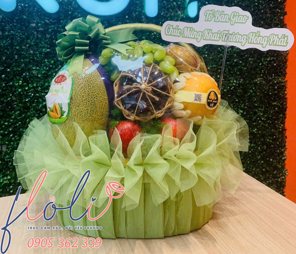 gio trai cay chuc mung khai truong cua hang