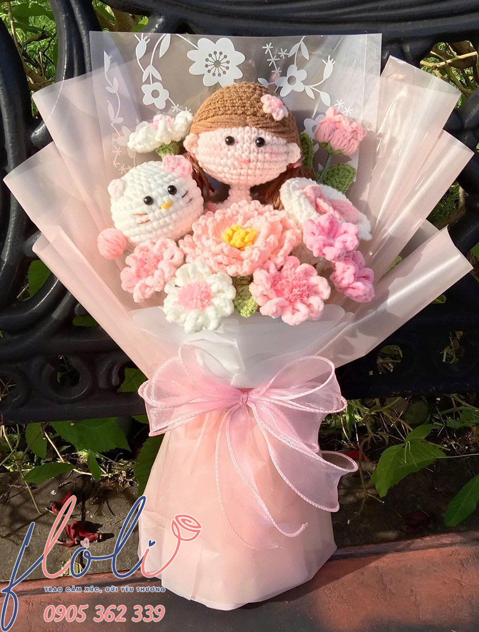 bo hoa len handmade 11