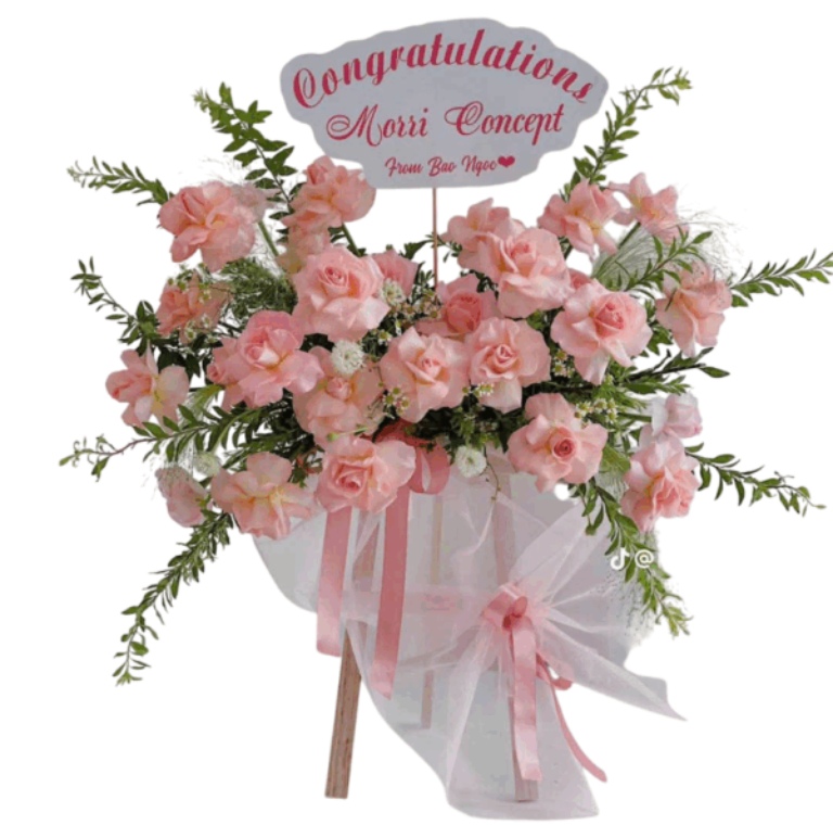 kệ hoa mini để bàn mừng khai trương sự kiện