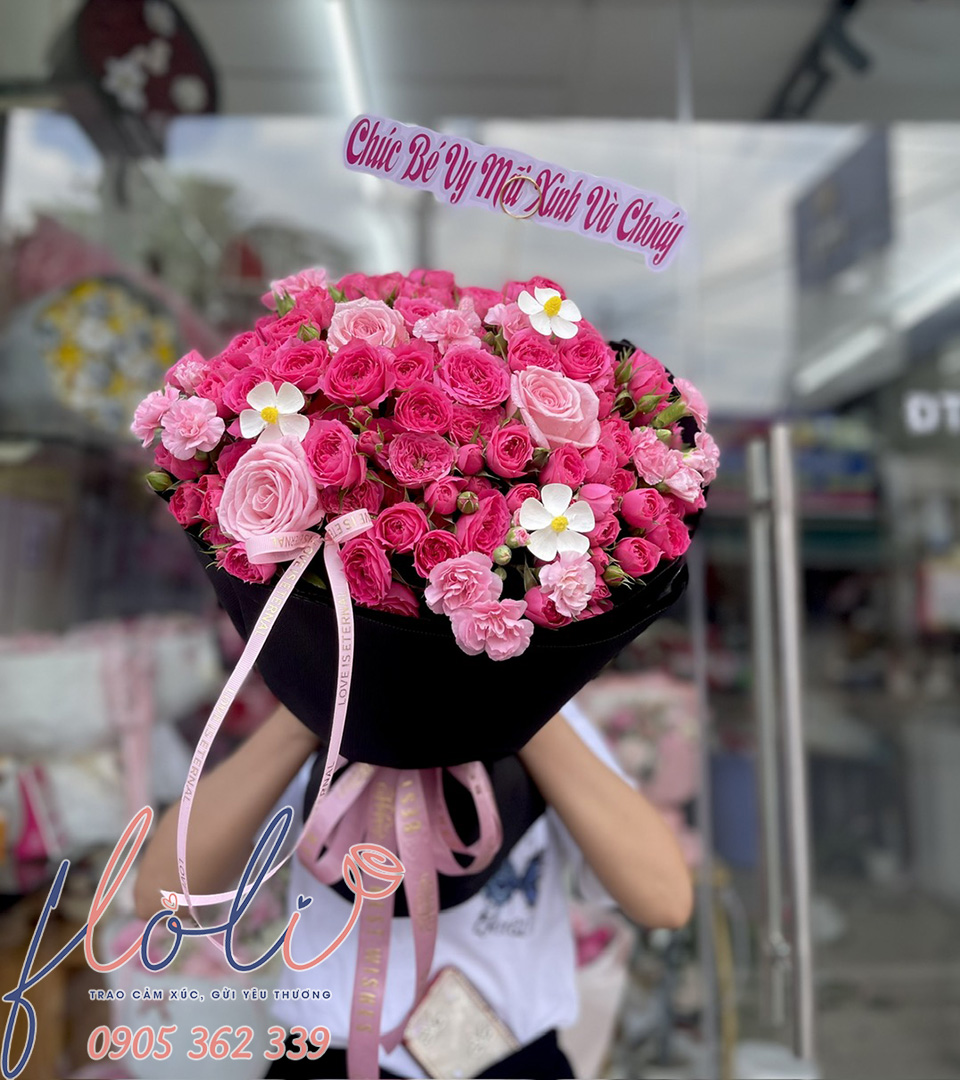 Bó Hồng Chùm Sophia Say Đắm BH911