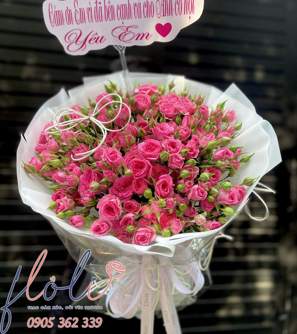 Bó Hồng Sophia Lời Tình Chân Thành BH899