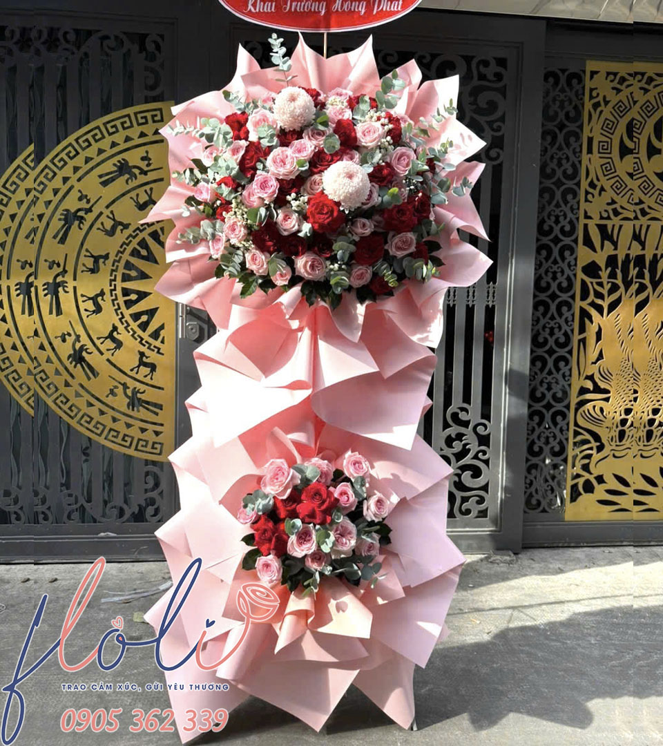 Kệ Chúc Mừng Hồng Phát Khai Hoa KT161