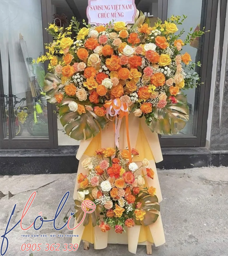 Kệ Hoa Chúc Mừng Sắc Nắng KH268