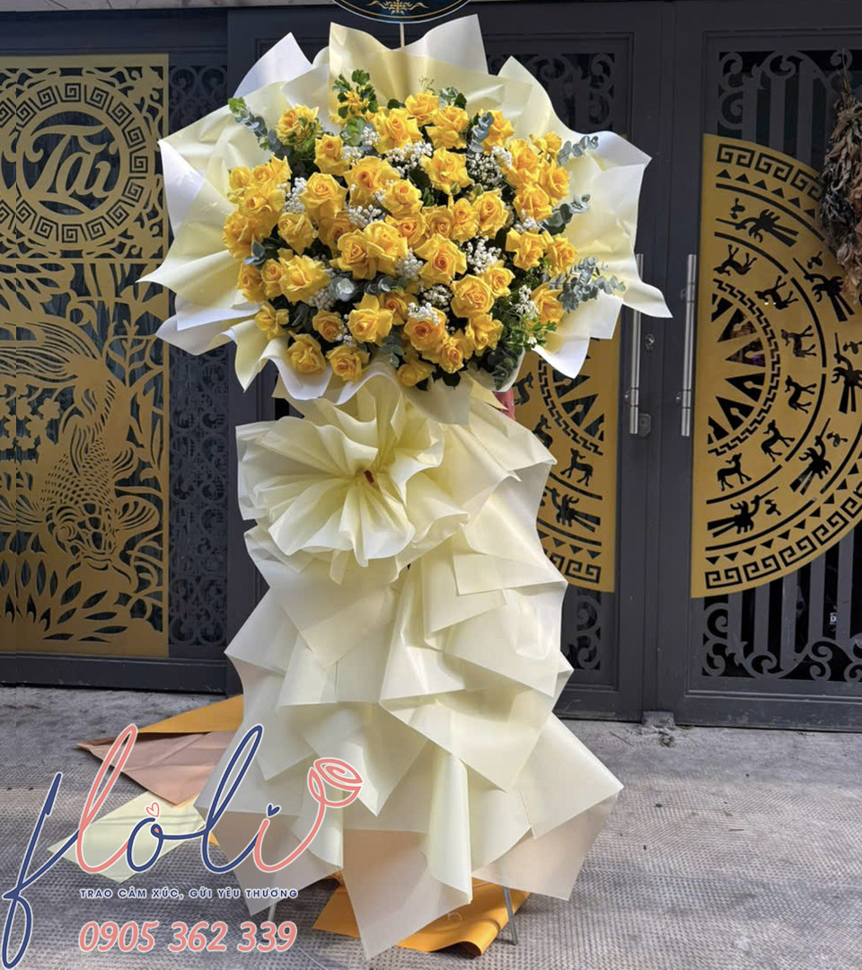 Kệ Hoa Vàng Son Đại Thành Tựu KT135