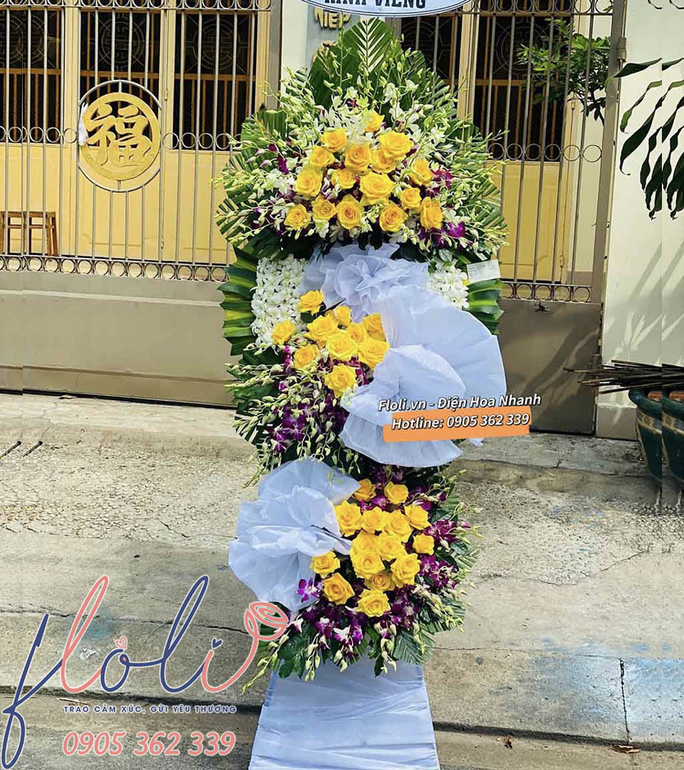 Kệ Hoa Viếng Đám Tang Tiễn Biệt KV193